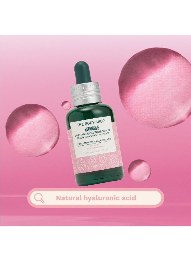 Vitamin E Bi-Phase Moisture Serum – Ultra-Light Hydrating Face Serum with Hyaluronic Acid & Raspberry Seed Oil | Provides 30hr Moisture, Smoothes & Plumps Skin | Suitable for All Skin Types, 30ml - image 7