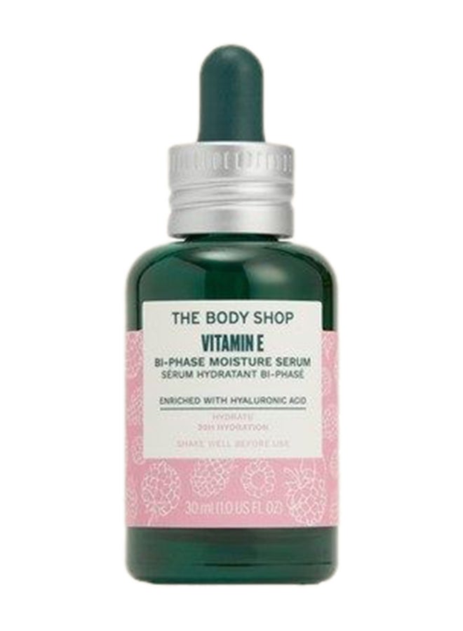 Vitamin E Bi-Phase Moisture Serum – Ultra-Light Hydrating Face Serum with Hyaluronic Acid & Raspberry Seed Oil | Provides 30hr Moisture, Smoothes & Plumps Skin | Suitable for All Skin Types, 30ml
