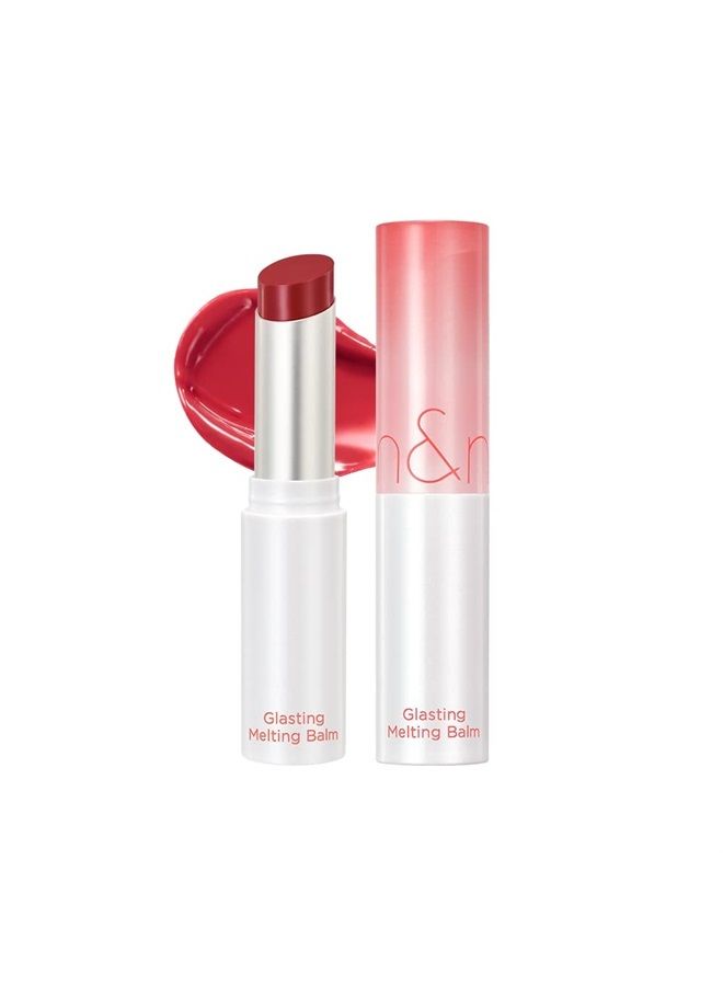 Glasting Melting Balm 3.5g, 04 HIPPIE BERRY, Glossy, Pump Lips, Moisture, Translucent, Water Bomb, High Pigmented, Vegan