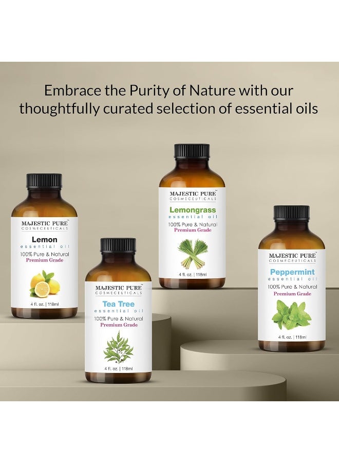 Majestic Pure Eucalyptus Essential Oil Pack of 2 | 118ml Each | 100% Pure & Natural | Aromatherapy, Diffuser, Humidifier, Skin Care & Massage | Stress Relief & Breathing Support | Premium Grade - image 6