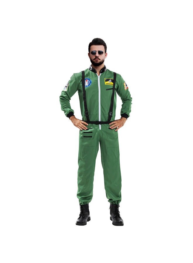 Astronaut Costume Men Halloween Spaceman Suit Adults Pilot