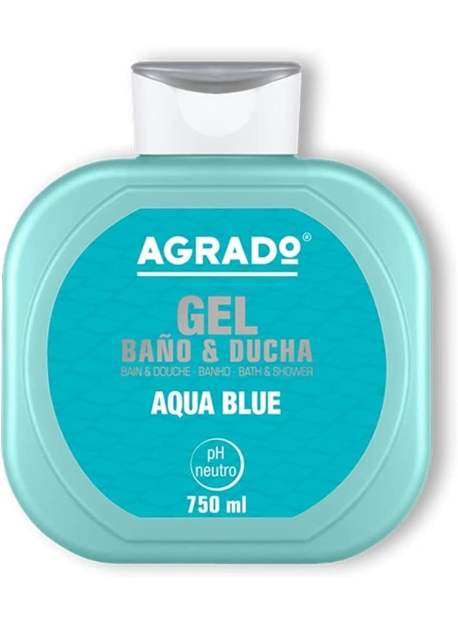 Aqua Blue Bath And Shower Gel 750 ML