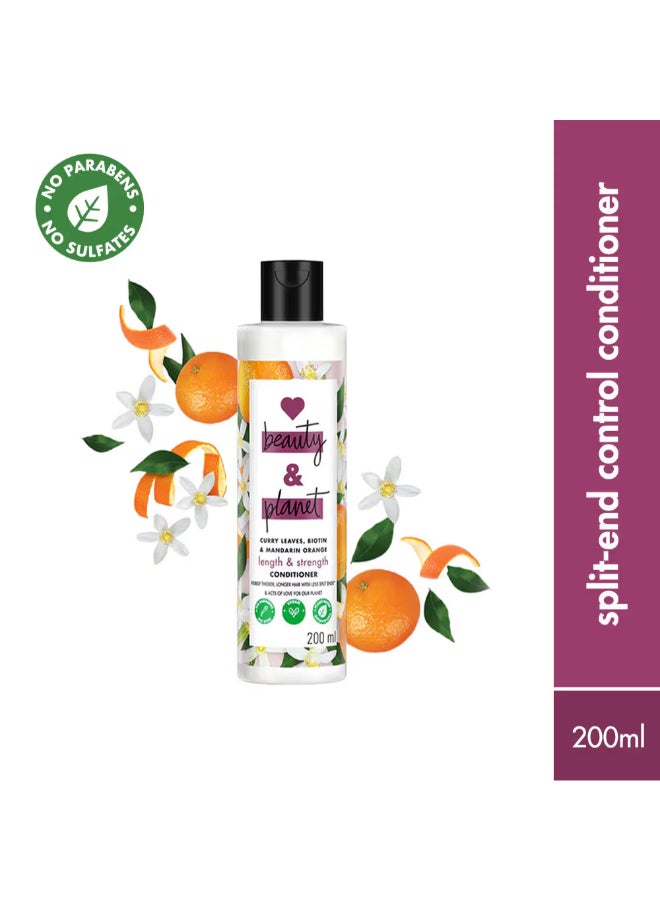 Length And Strength Shampoo With Curry Leaves, Biotin And Mandarin 200Ml