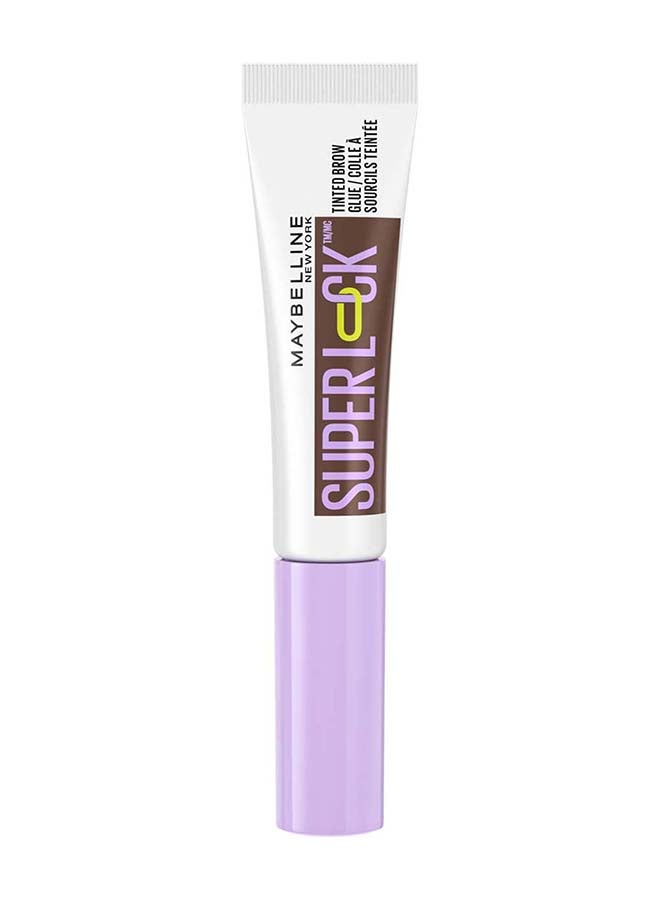 Super Lock Brow Glue Tinted Eyebrow Gel, 24HR Hold Long-Lasting Non-Sticky Waterproof, Flake-Proof, Transfer-Proof - Deep Brown