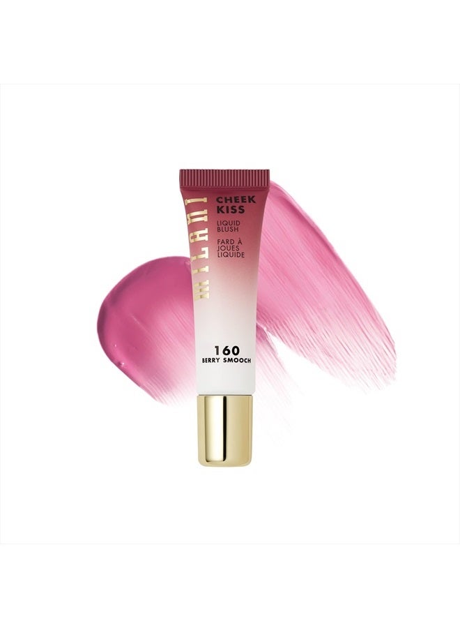 Cheek Kiss Liquid Blush Makeup - Blendable & Buildable Cheek Blush, Lightweight Liquid Blusher and Cheek Color (Pink Flirt)
