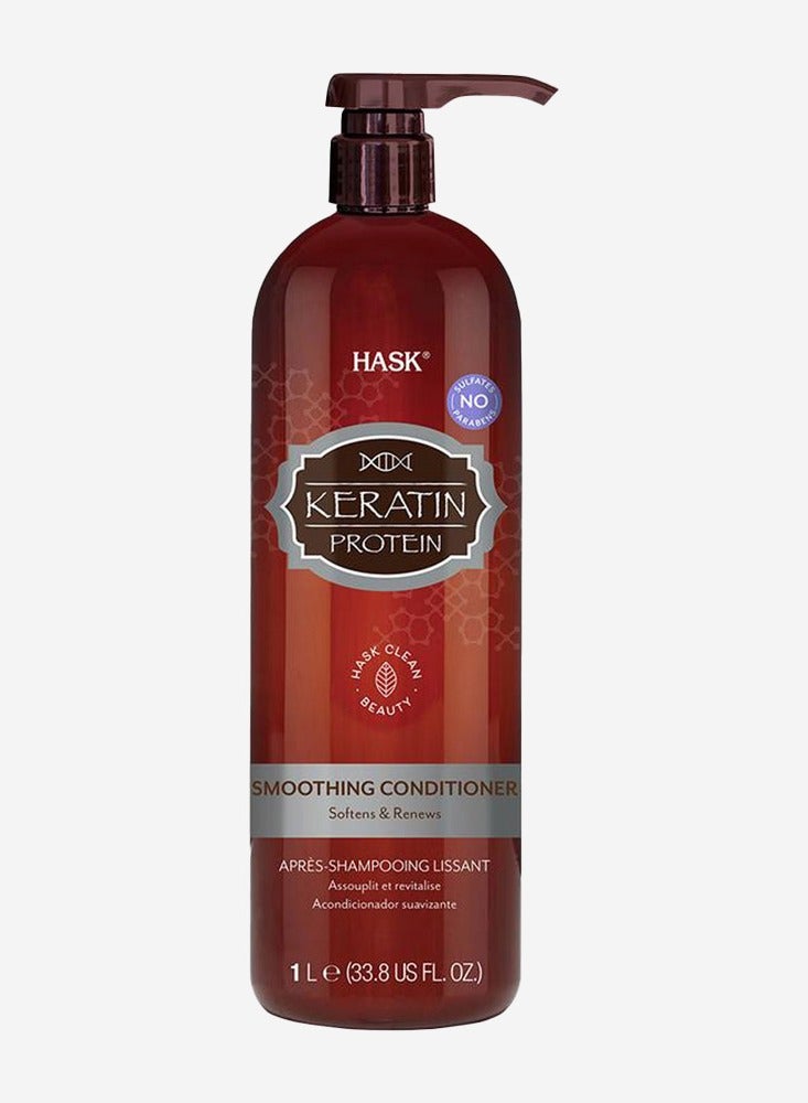 Keratin Protein Smoothing Conditioner for Frizzy & Damaged Hair - Strengthens, Reduces Frizz & Prevents Breakage (1 L)