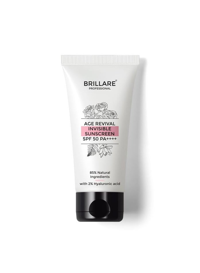 AGE REVIVAL INVISIBLE SUNSCREEN SPF 50 50GM