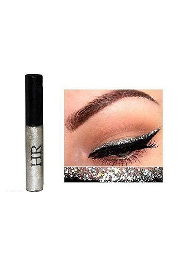 HILARY RHODA Hr Sparkling Glitter Metallic Waterproof Liquid Eyeliner Eye Party Cosplay Wedding Makeup Eye Liner Tools - Silver