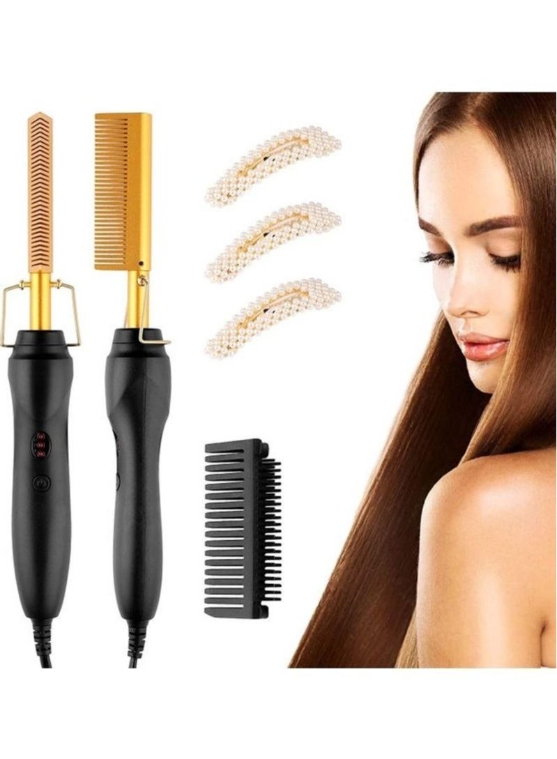 Heating Comb Hot Hair Straightener