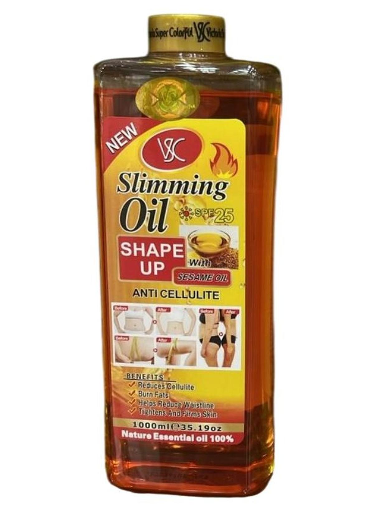 Slimming Oil Shape Up With Sesame Oil Anti Cellulite Nature Essential Oil 1000 ML