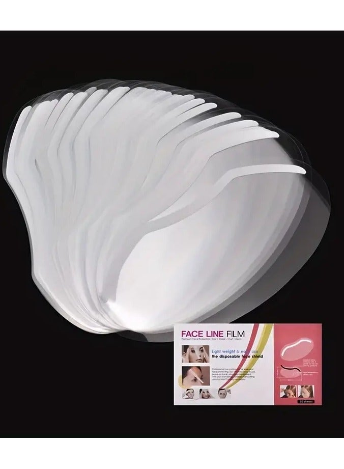 50pcs Haircut Mask High Definition And Transparency Mask For Hair-cutting And Hair-breaking Prevention Mask Fringe Of Hair Mask Eye Mask Disposable Mask Fringe Paster Hairdressing Tool