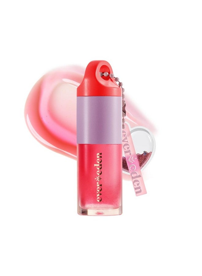 Kids Tinted Non Toxic Lip Gloss: Sheer Rednon Toxic Kids Makeupvegan Natural Makeup For Kidssoothing & Hydrating Kid Lip Glosscherry Peach & Cranberry Oils Girls Makeup