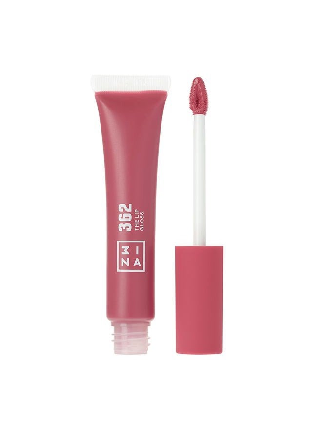 MAKEUP - Vegan - Cruelty Free - The Lip Gloss 362 - Pink Lip Gloss - Mirror-effect - Glossy Look - Creamy Texture - Highly Pigmented - Lip Gloss with wand