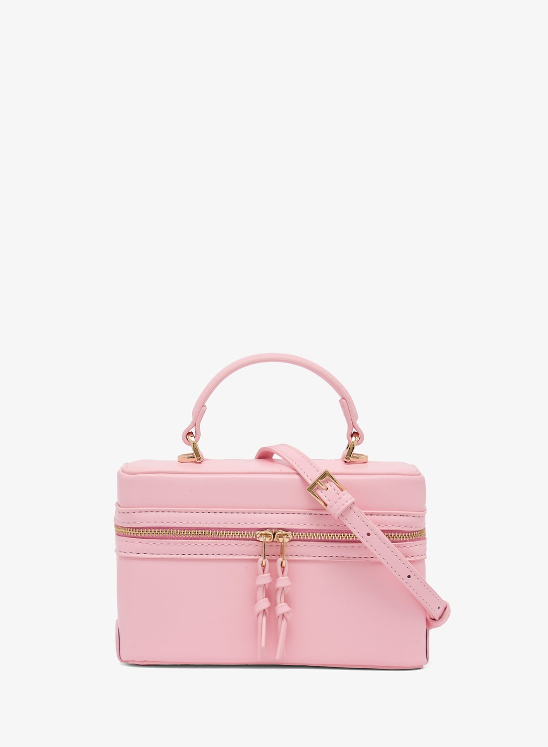 Bucket Bag With Top Handle Strap And Zipper