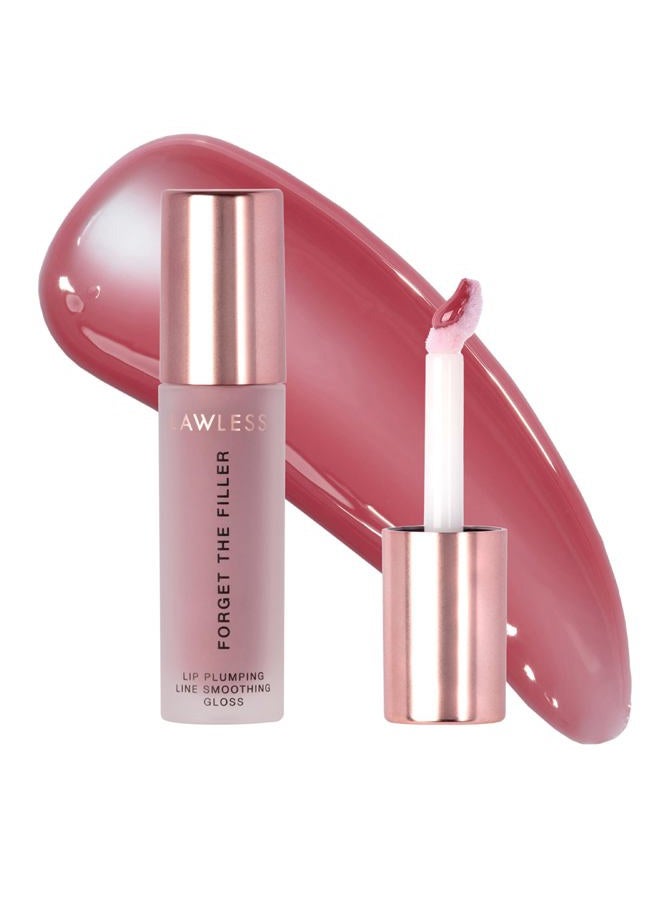 Lawless Women's Forget The Filler Lip Plumper Line Gloss, Velvet, Pink, 0.11 Fl Oz (Pack of 1)