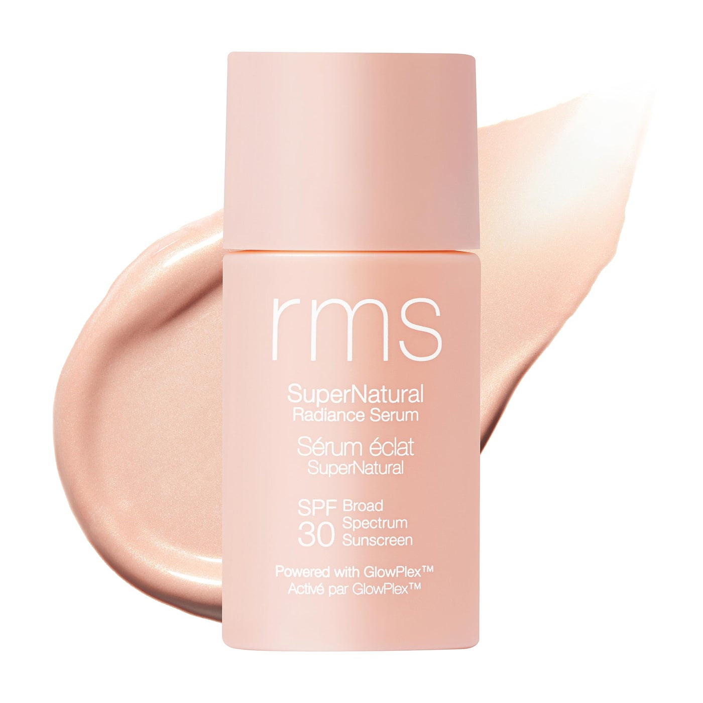 RMS Beauty Supernatural Radiance Serum SPF 30 - Lightweight Hydrating Facial Sunscreen with Antioxidants, Natural Glow Enhancer, Broad Spectrum UVA/UVB, 1 oz
