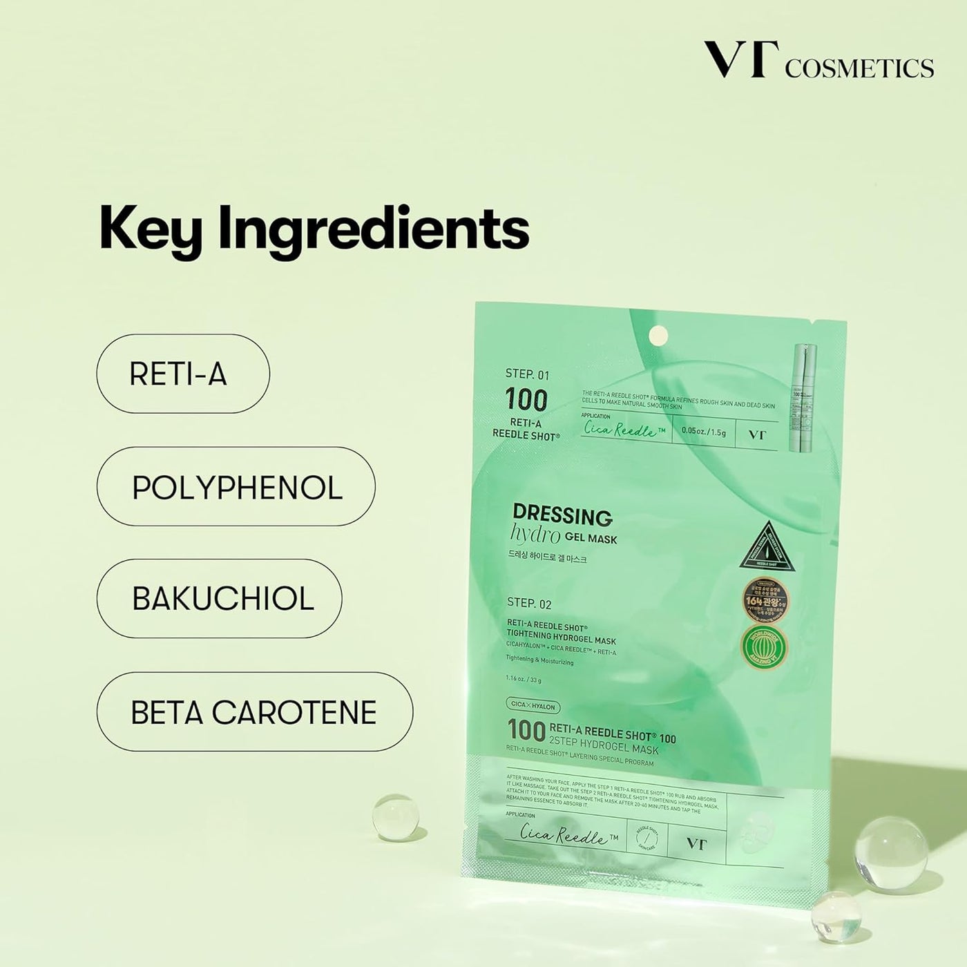 Reti-A Reedle Shot 100 2-Step Hydrogel Mask 4ea | Micro-Needling Retinol Care Mask for Skin Renewal, Firming & Smooth Texture - image 4