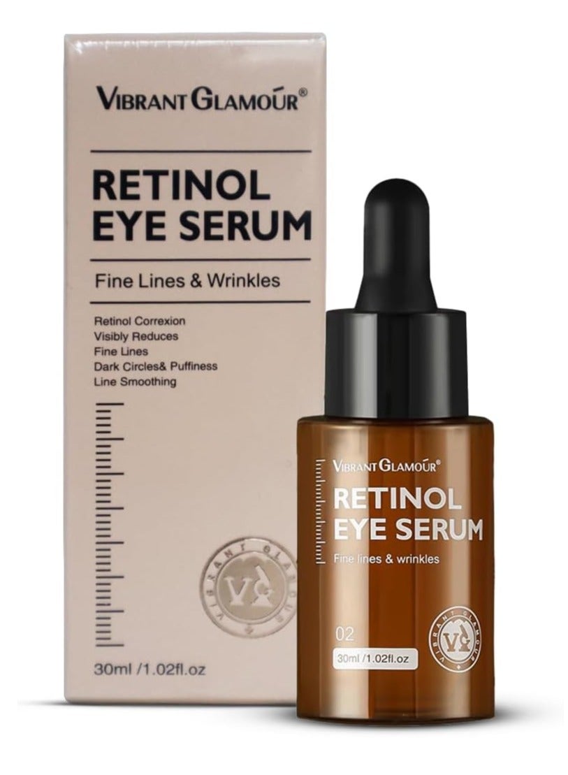Retinol Eye Serum Firming Collagen Anti-Aging Moisturizing Dark Circles Fade Fine Lines Remove Eye Bags - 30ml