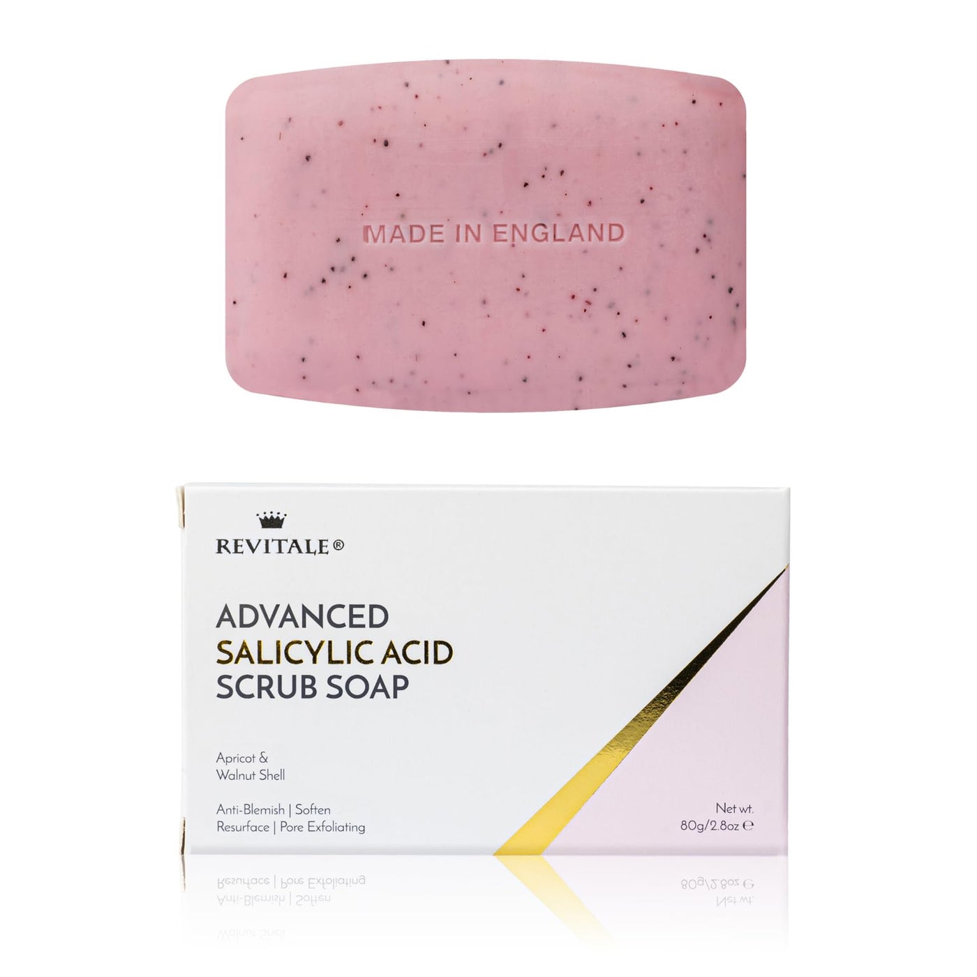 Revitale Advanced BHA Salicylic Acid Scrub Soap â€“ Exfoliating Bar for Face & Body, Deep Pore Cleanser, Anti-Blemish, Skin Softening