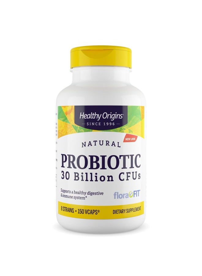 Probiotic 30 Billion CFU's (Shelf Stable, Non-GMO, Gluten Free, Digestive Health, Gut Health, Immune Support), 150 Veggie Caps