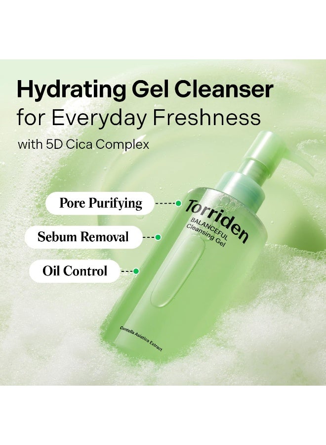 Balanceful Cleansing Gel 200Ml | Low Ph & Lha Exfoliant Face Wash With 5D Cica Complex | For Sensitive, Oily & Acne-Prone Skin, 6.76 Fl Oz - image 2