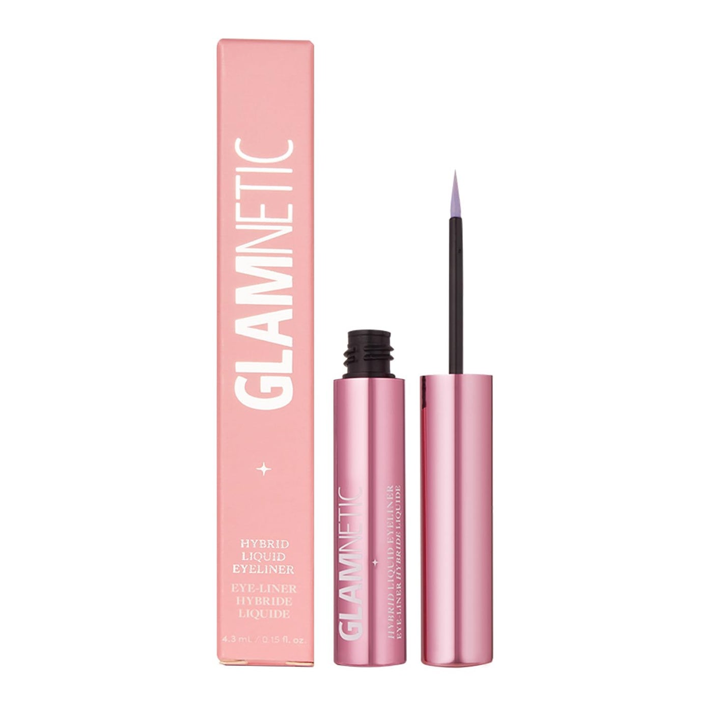 Glamnetic Hybrid Magnetic Eyeliner, Liquid Clear, for Eyelashes - Waterproof & Smudge Proof Liner | All-Day Hold for Magnetic Lashes, Quick-Drying, Paraben-Free 0.025 fl oz