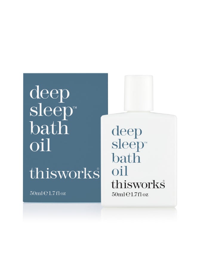 Restful Deep Sleep Bath Oil - Infused with Calming Essential Oils, Promotes Relaxation & Softens Skin for a Soothing Evening Bath (50 ml)