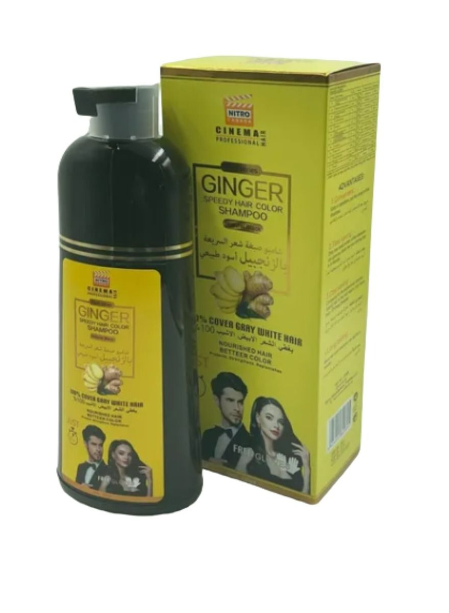 GINGER SPEEDY HAIR COLOR SHAMPOO NATURAL BLACK 420 ML