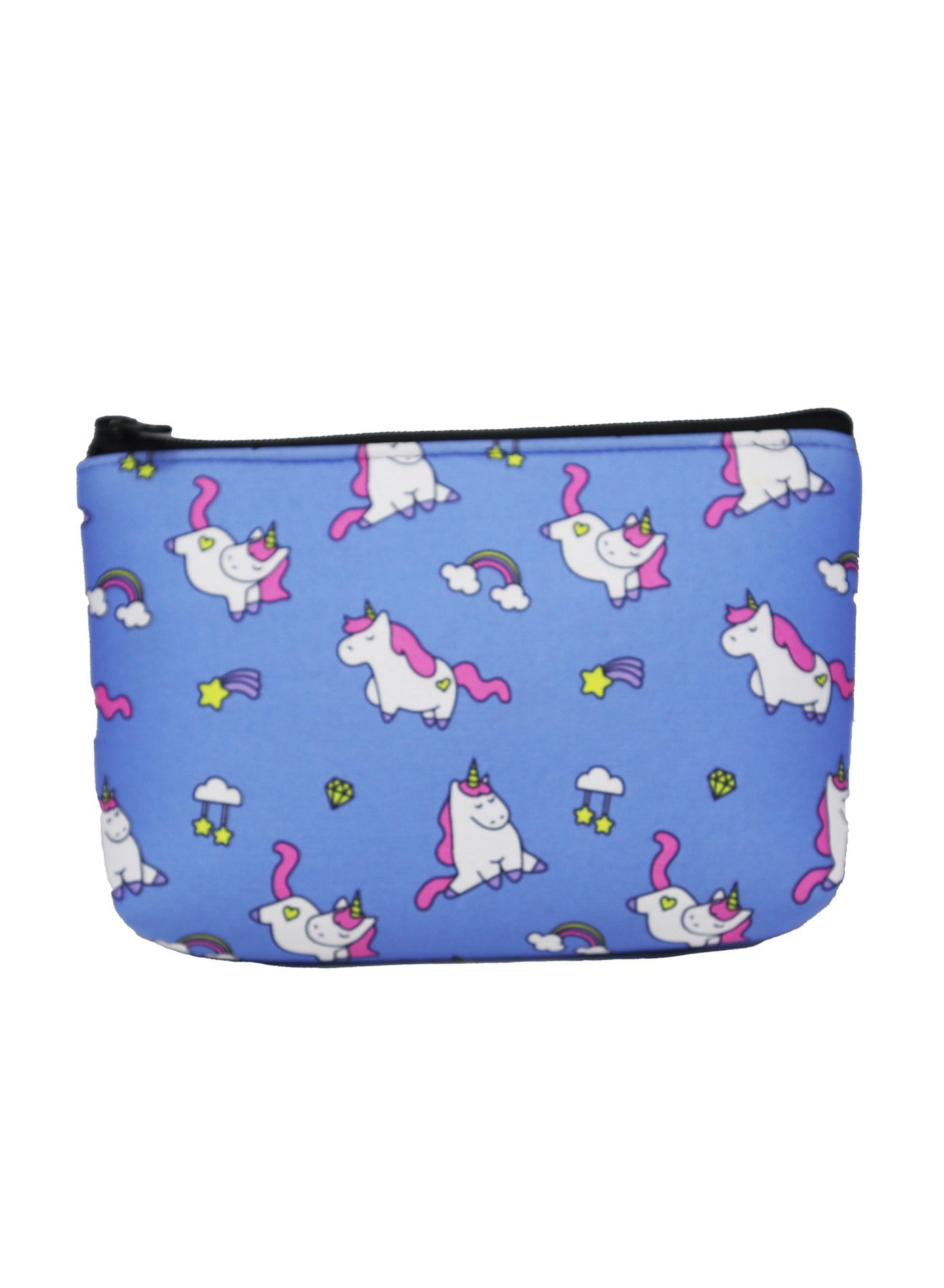 Makeup Bag With Padding - Zippered Cosmetic Bag, Printed Unicorn Design - 8 X 5 Inches, Compact Travel Organizer for Makeup, Skincare, and Accessories