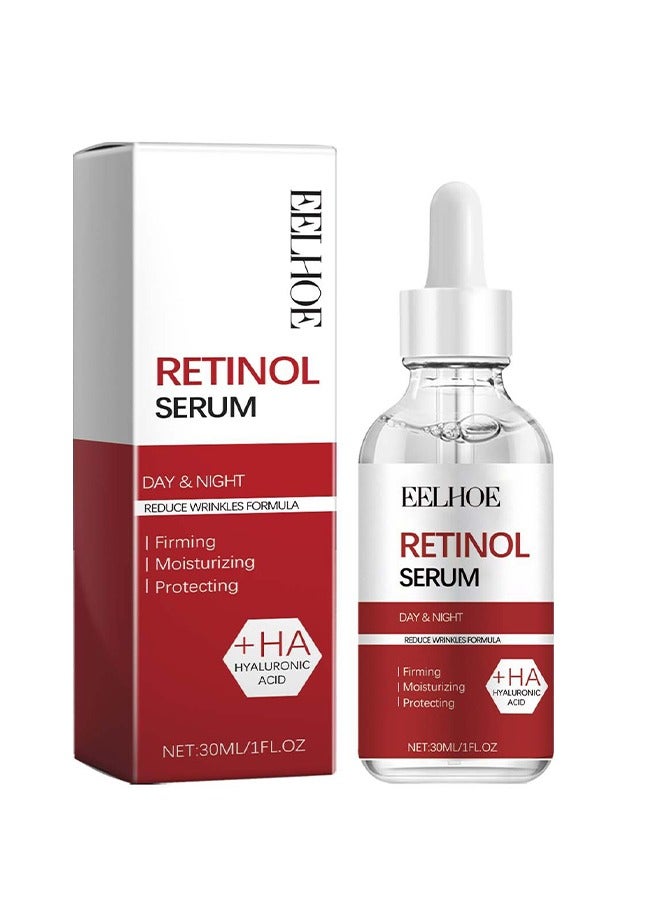 Retinol Serum - Retinol Face Serum For Anti Wrinkle, Dark Spot Serum For Brightening And Rejuvenating Skin - Hyaluronic Acid Serum With Retinol & Hydrolyzed Collagen, Anti Aging, Moisturize 30ml