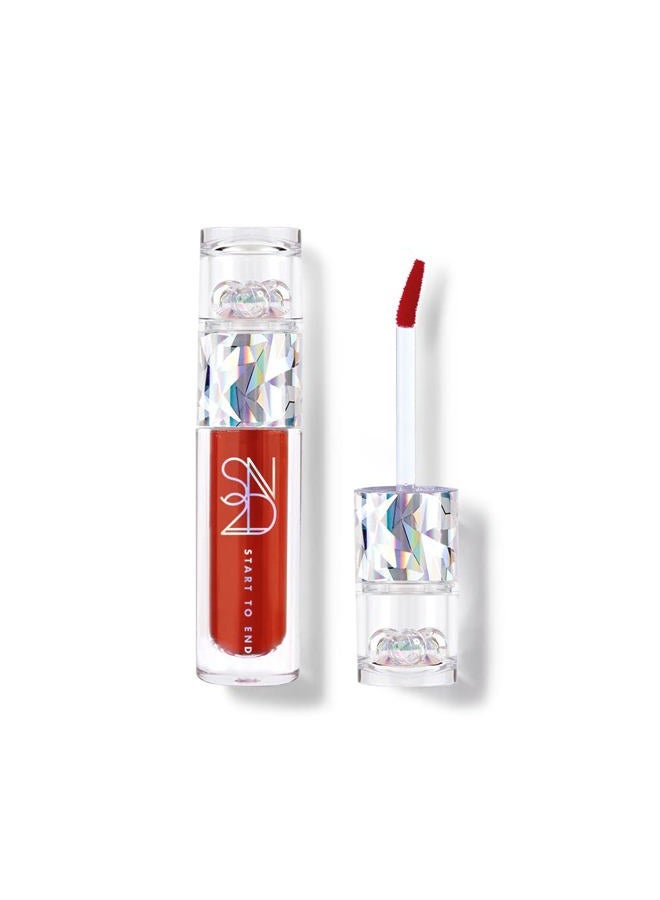 Endluster Tint | Water Tint Long-Lasting Moisture Lips Stain, Vivid Color Lip Tint, High Pigment Color, Coated with Argan Oil (#8 Brick Mars, 3.9g)