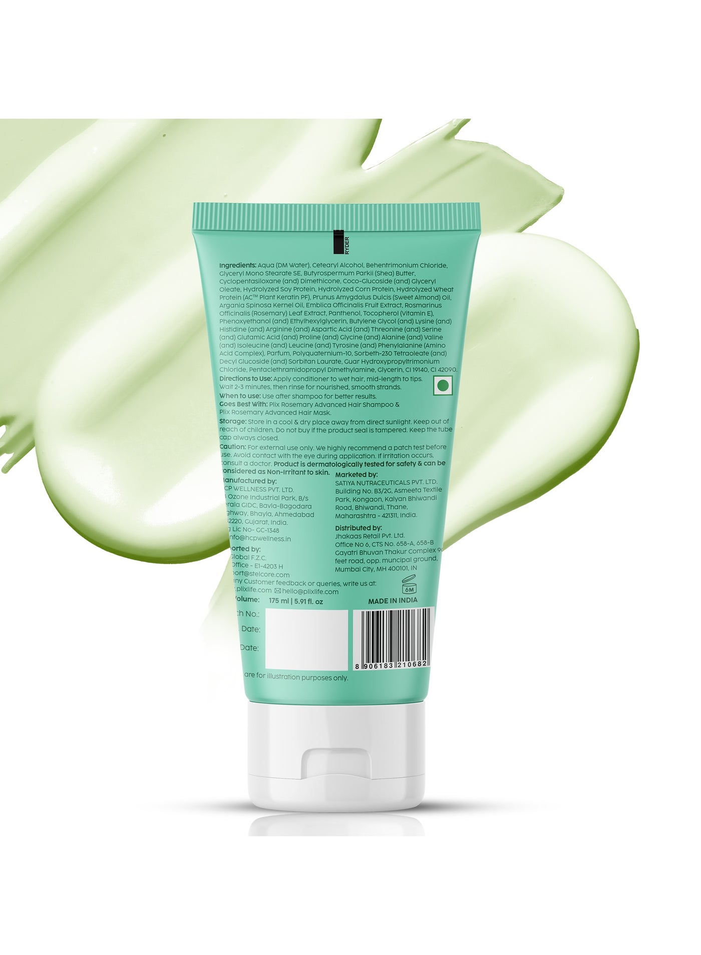 Rosemary Advanced Anti Hair Fall Conditioner With Rosemary For Reducing Hair Loss, BreakageAll Hair Types Men & Women Sulphate & Parabeen Free175 ml - image 2