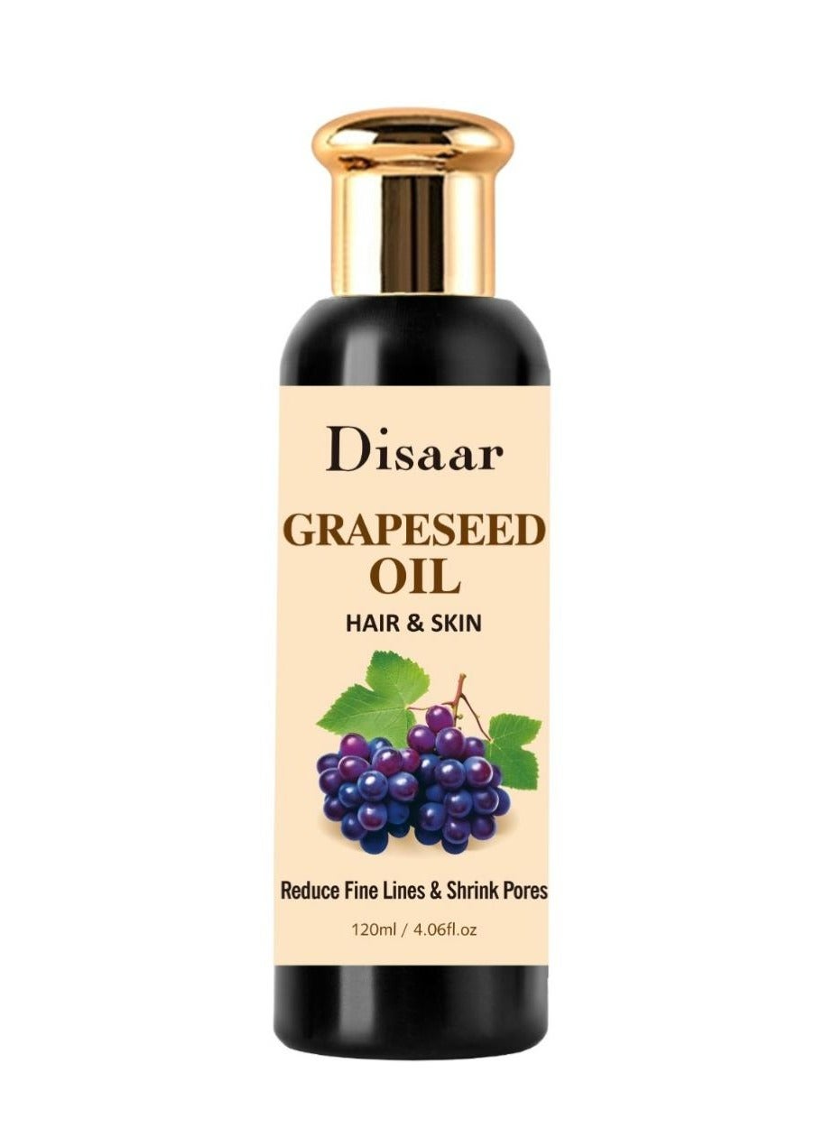 Grapeseed Oil Hair And Skin Reduce Fine Lines And Shrink Pores 120 ML