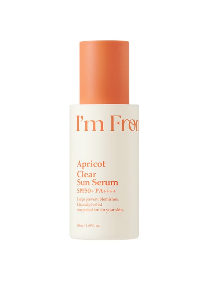Apricot Clear Sun Serum Spf50+ Pa++++ 50Ml