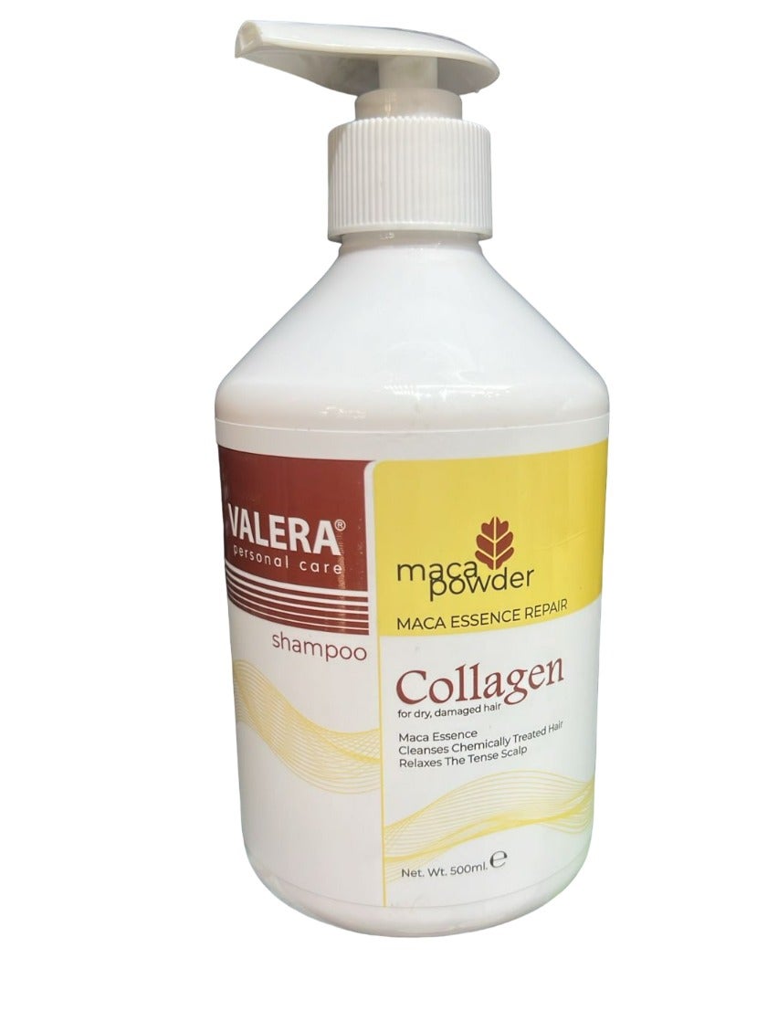 Shampoo Collagen Maca Hair Essence Repair For Dry Damaged Hair 500 ML