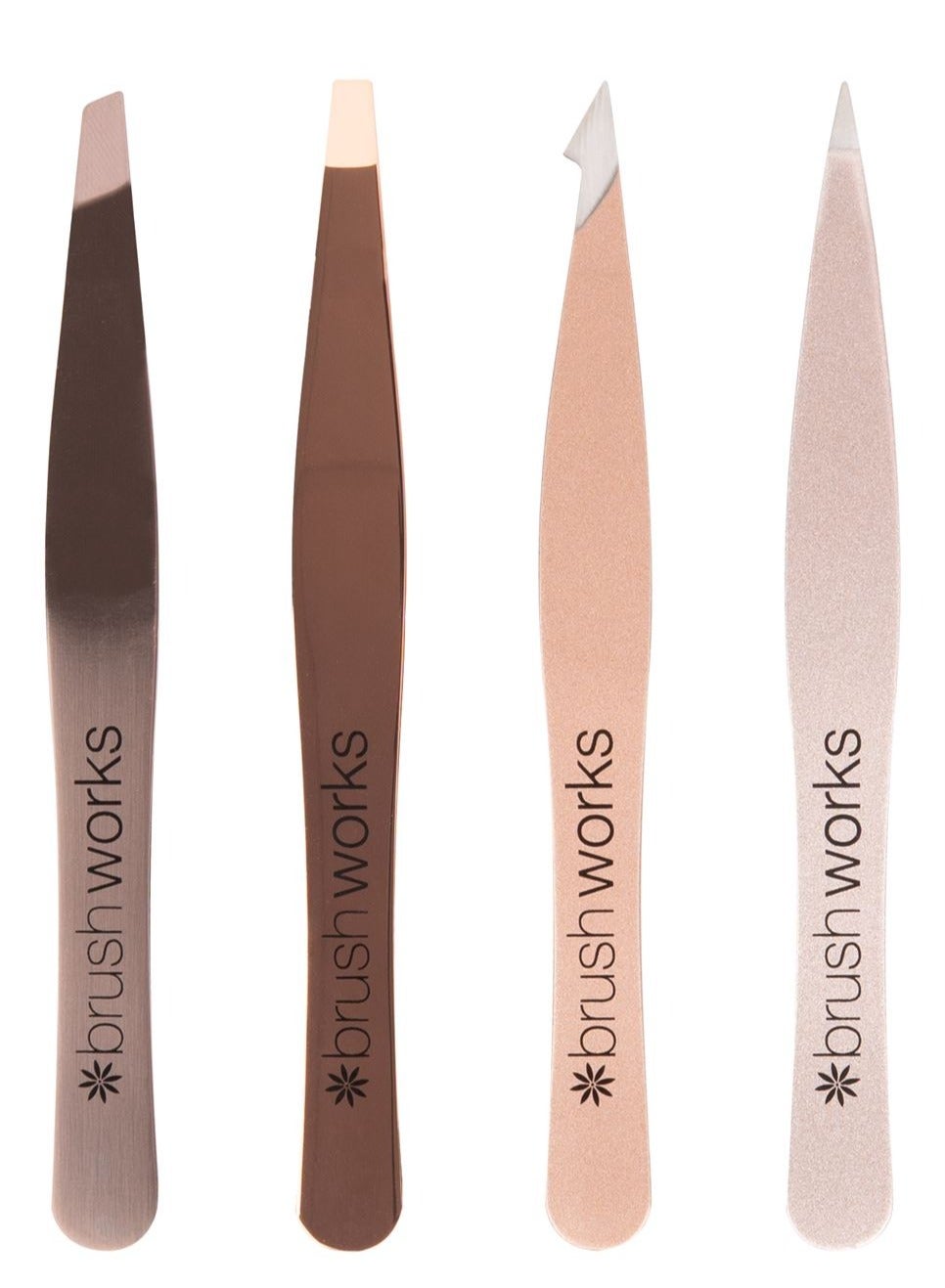 HD 4 PIECE COMBINATION TWEEZER SET - GOLD