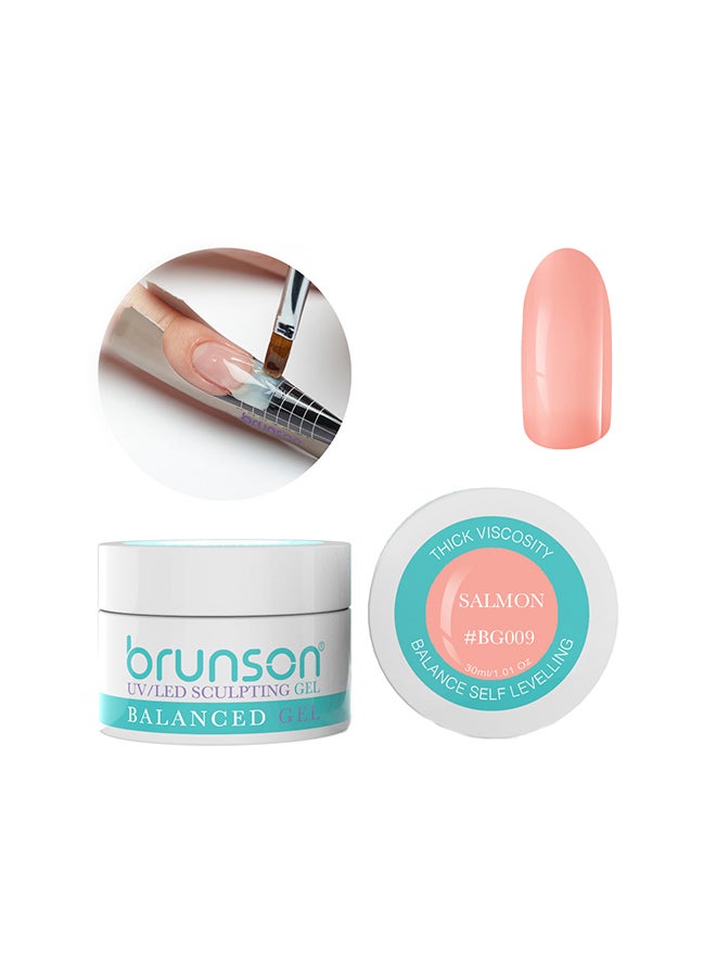 Sculpting Camouflage Uv Builder Gel Balanced Level Gel Uv Sculpting Nail Gel System 30Ml Salmon Bg009