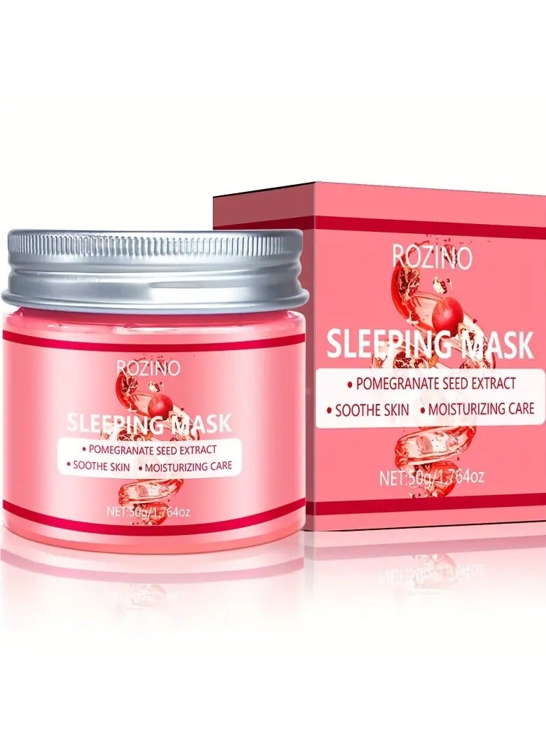 A Pomegranate Seed Sleeping Mask That Provides Intense Hydration, Deeply Penetrates The Skin, Maintains Moisture, Prevents Dryness, And Leaves The Skin More Hydrated And Radiant by Morning.
