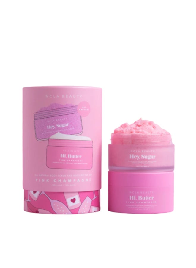 NCLA Beauty Pink Champagne Body Care Set (Discovery Set 100 ml each)