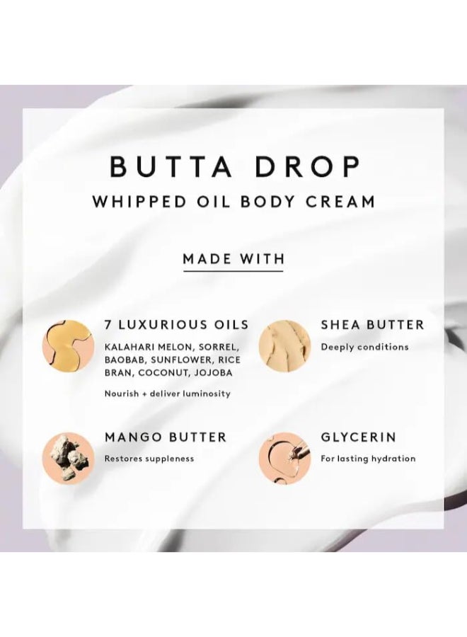 Butta Drop Whipped Oil Body Cream with Tropical Oils & Shea Butter 75ml | Travel-Size Deeply Nourishing Whipped Body Cream for Soft Hydrated Glowing Skin | Lightweight Non-Greasy Moisturising Body Butter - image 4