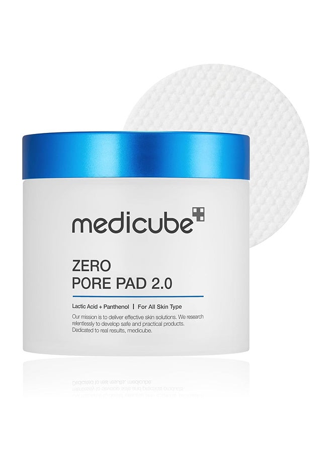 Zero Pore Pads 2.0 (70 Sheets), Dual Textured Exfoliating Toner Pads with AHA BHA & White Willow Bark, Pore Tightening & Sebum Control Pads for Oily Acne Prone Skin, Smooth Clear Korean Skincare