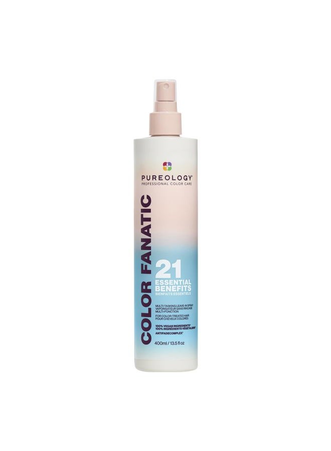 Color Fanatic Leave-in Conditioner Hair Treatment Detangler Spray | Protects Hair Color From Fading | Heat Protectant | Vegan | 13.5 Fl Oz