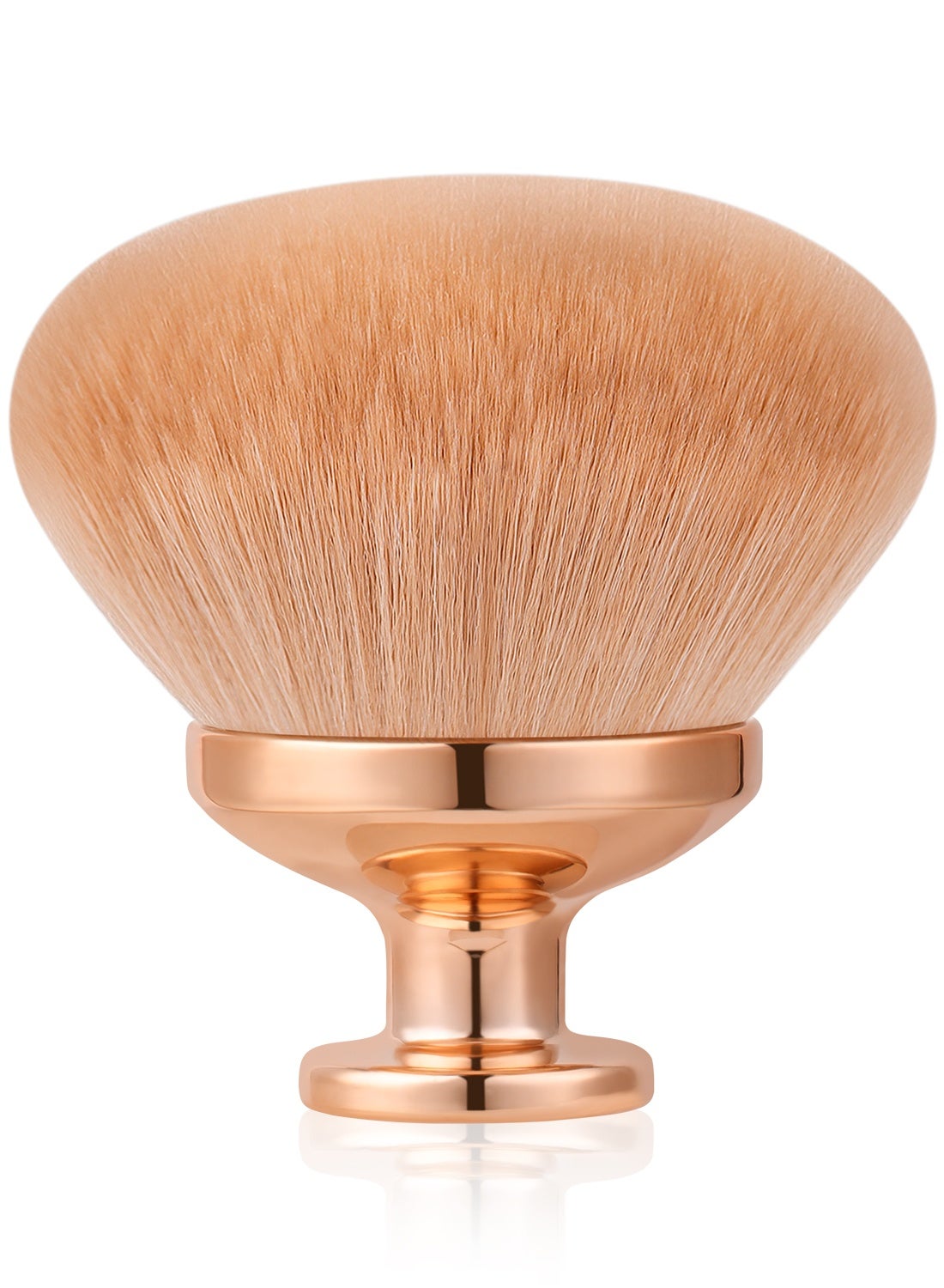 4-Inch Rose Gold Body Brush - XL Kabuki for Self Tanner, Body Foundation & Sunscreen