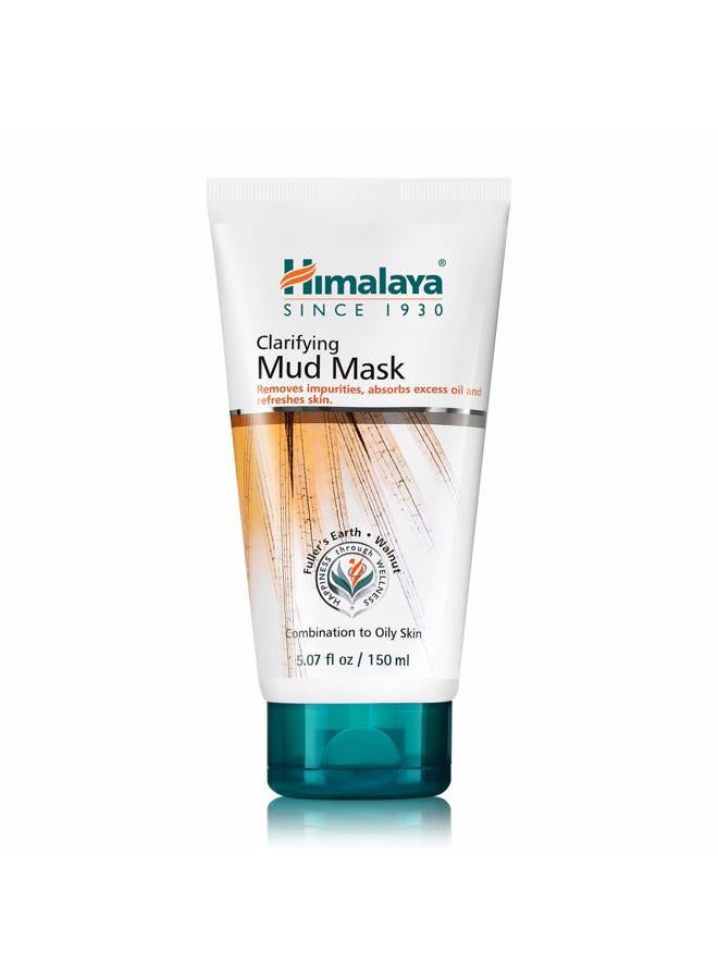 Clarifying Mud Mask for Purifying & Deep Cleaning, to Hydrate & Rejuvenate Tired Skin, 5.07 oz