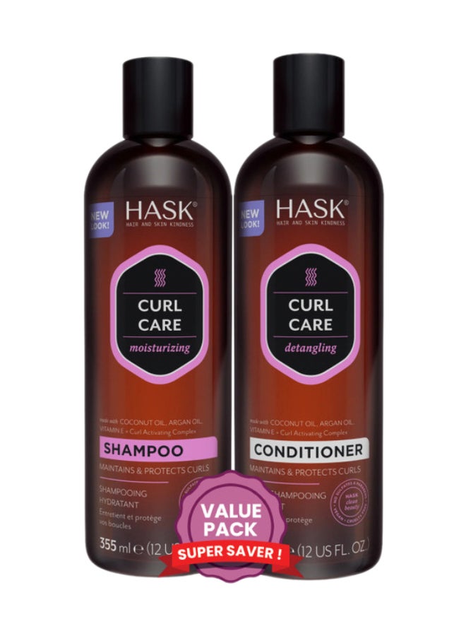 Curly Care Shampoo 355Ml & Conditioner 355Ml X2 Value Pack