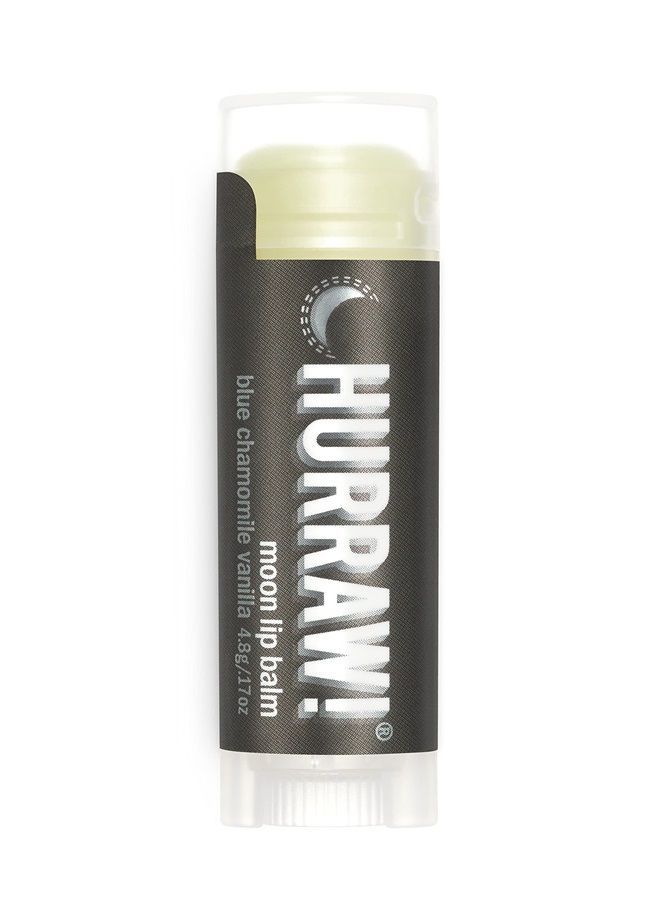 Hurraw! Moon Night Treatment (Blue Chamomile, Vanilla) Lip Balm: Organic, Certified Vegan, Cruelty and Gluten Free. Non-GMO, 100% Natural. Bee, Shea, Soy and Palm Free. Made in USA