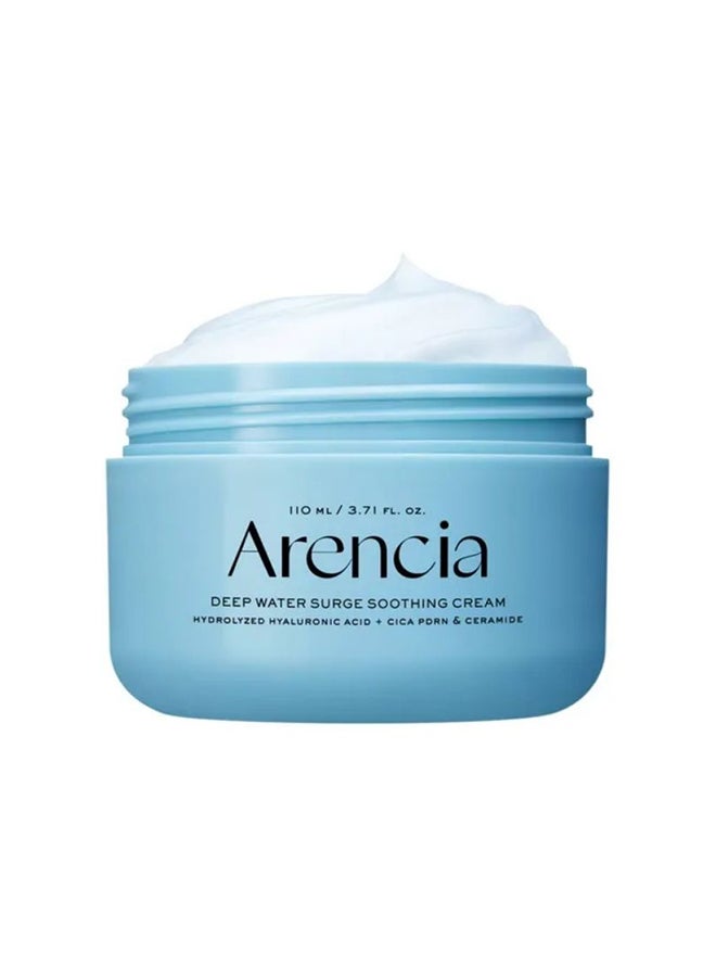 Deep Water Surge Soothing Cream, 3.72 fl oz, with Hyaluronic Acid, Cica PDRN and Ceramide