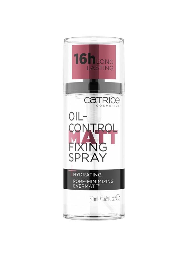Oil Control Matt Fixing Spray | Minimizes Visibility of Pores | Sets Makeup for 18 hours | Mattifying | Vegan & Cruelty Free