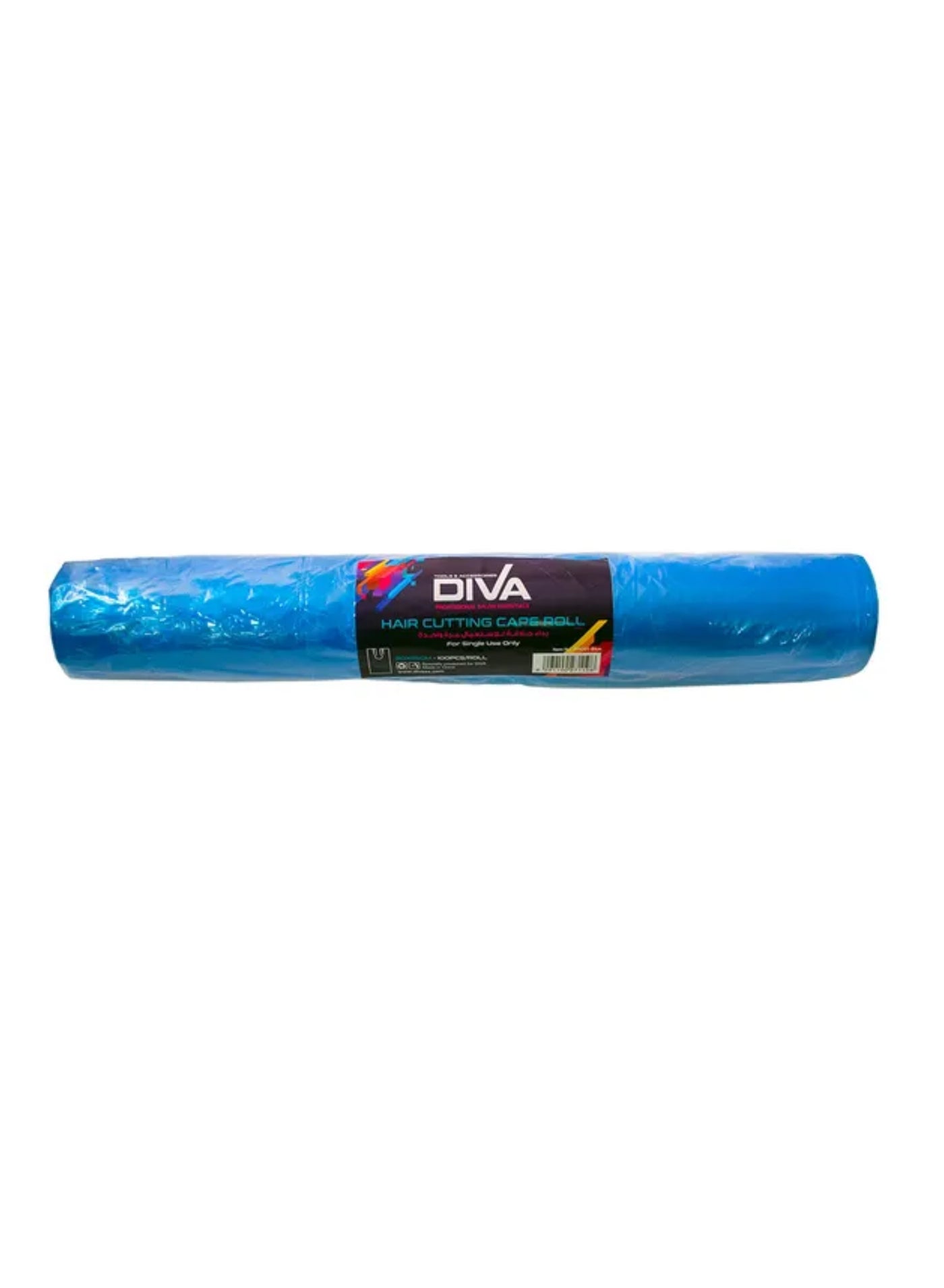Diva Hair Cutting Cape Roll | Blue | 100pcs/roll