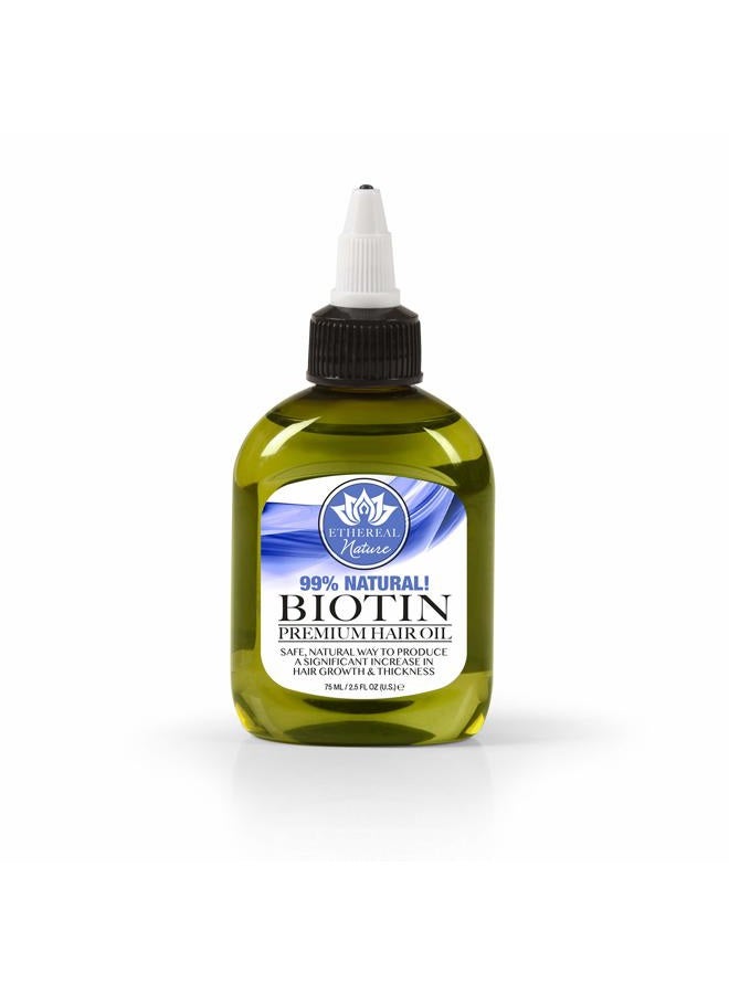99% Natural Hair Oil Blend with Biotin, clear, 2.54 Fl Oz